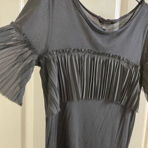 Banana Republic Black Pleated Blouse